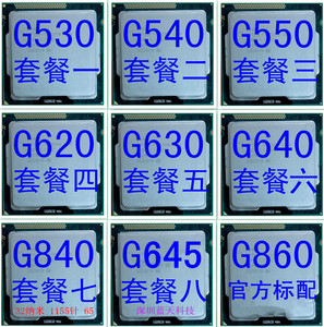 G530 G540 G550 G620 G630 G640 G645 G840 G850 G860 1155针CPU