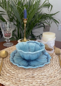 陶瓷出口餐具欧式美式西餐盘点心盘子家用创意花朵装饰盘挂盘摆盘