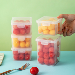 装水果盒便当盒户外春游野餐盒冰箱食品级水果盒子外出携带小学生