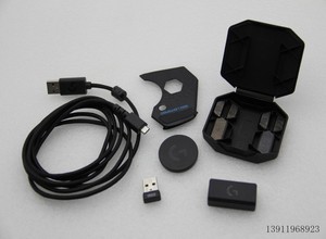 罗技G502无线鼠标接收器配重块底盖充电线数据线配件原装正品