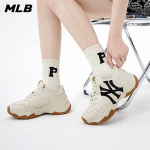 MLB韩国直邮美职棒复古运动鞋休闲情侣鞋潮流厚底增高老爹女鞋