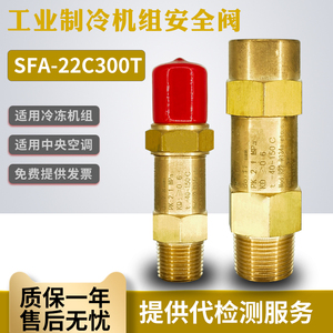 冷冻机组安全阀SFA-22C300T14工业中央空调泄压阀T10冷凝蒸发器