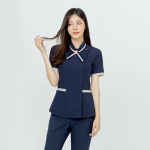 韩式时尚夏季医护制服口腔护士服产后月子中心护理师导医美容工服