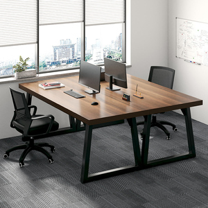 办公桌员工位双人办公室工位桌职员桌椅组合家用电脑桌工作台桌子