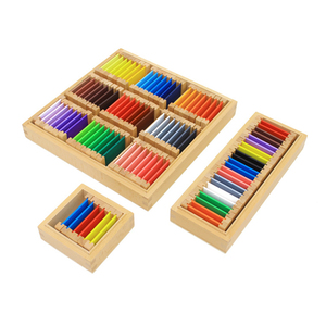 蒙氏教具木制色板儿童色卡3-6岁幼儿早教益智学习玩具颜色认知