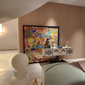 摩西理想国客厅沙发背景墙壁装饰画小众艺术玄关壁画卧室床头挂画