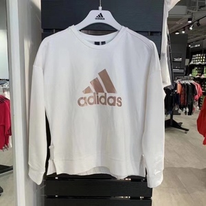 Adidas阿迪达斯女装卫衣 春秋阿迪运动服圆领休闲套头衫EA3103