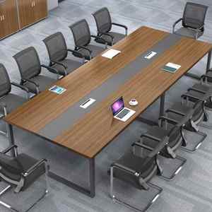 新款昆明办公家具会议电脑桌职员办公桌简约会议室培训桌椅组合
