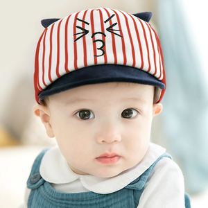 韩版夏季男童6-12个月婴儿帽子春秋1岁小孩宝宝女孩3可爱0婴幼儿2