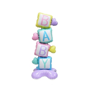 时尚宝宝性别揭示迎婴派对站立BABY气球 BABY SHOWER