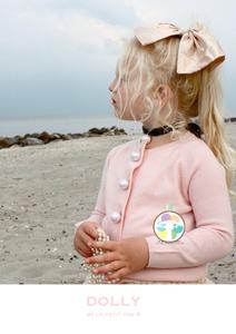 荷兰DOLLY 国内现货 秋冬 粉色/白色/红色 儿童羊毛针织开衫
