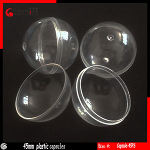 全透明扭蛋壳彩蛋壳空心球塑料球工厂直销直径28mm40mm45mm50mm