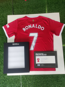 C罗 亲笔签名球衣 icons证书认证 曼联主场球迷版球衣 爆款收藏