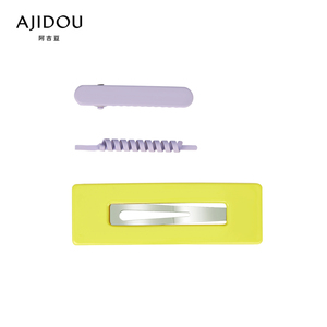 AJIDOU阿吉豆紫柠檬系列时尚甜美简约发夹横夹边夹小清新发饰