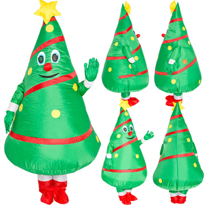 圣诞节演出服装搞笑卡通人偶圣诞老人雪人道具服装圣诞树充气衣服