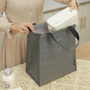 饭盒手提袋保温包便当袋子上班族带饭的饭包餐包加厚铝箔防水隔热