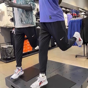 耐克Nike男子夏季篮球健身跑步运动速干透气休闲收腿梭织薄款长裤