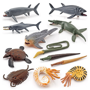 儿童仿真海洋玩具史前远古生物动物模型菊石古海龟利兹鱼泰曼鱼龙