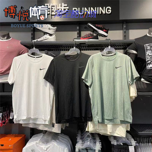 Nike耐克短袖T恤男夏季薄款速干透气跑步健身训练运动上衣CZ1182