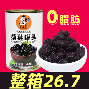 桑葚罐头水果罐头鲜果果肉商用果粒新鲜荔枝杨梅葡萄罐头整箱425g