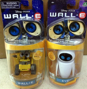 儿童玩具WALL-E瓦力伊娃机器人总动员情侣手办玩偶关节可动盒装