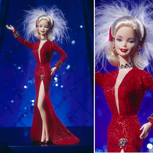 代购 玛丽莲梦露芭比娃娃绅士爱美人红裙 Barbie MARILYN MONROE