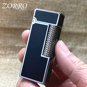 佐罗zorro728煤油打火机新型创意复古窄机个性老式侧滑礼物送男友