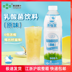 鲜活善怡堂乳酸菌奶茶店专用含乳酸发酵浓缩液浓缩优格乳早餐奶1L