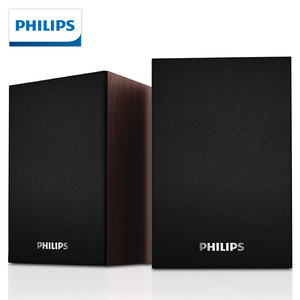 Philips/飞利浦 SPA20电脑音响 迷你台式笔记本小音箱木质2.0影响