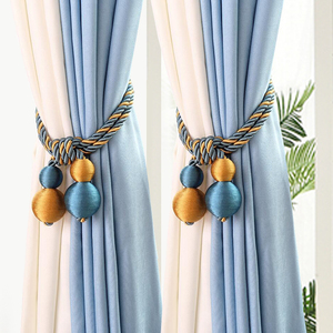 欧式窗帘扣绑带系带挂球现代简约一对装饰品扎带束带创意捆绑绳子