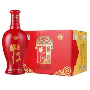 百年牛栏山二锅头38度红8年婚庆用酒口粮酒500ml*6瓶整箱装