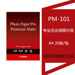 佳能PM-101 A4专业无光泽照片纸相纸 适用TS8280/PRO-10/PRO-500