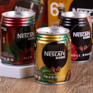 香港进口雀巢咖啡250ml*6罐装香滑浓香焙煎美式醇黑即饮咖啡饮料