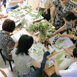 植物敲拓染材料包拓印染色扎染画帆布袋幼儿园手工diy明矾固色剂