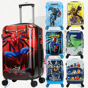 卡通儿童拉杆箱旅行箱18寸20寸男童行李箱蜘蛛侠可坐小孩皮箱男孩