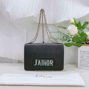 【中古优品】二手Dior 迪奥黑色牛皮Jadior系列链条包8112736