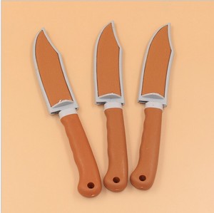 厨房家居用品带刀套不锈钢水果刀19包邮小黄套刀削皮刀家用小刀