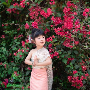 西双版纳傣泰女童套装抹胸两件套泰式儿童拍照影楼旅游夏装连衣裙