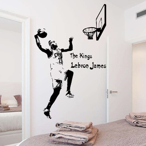 篮球NBA明星科比詹姆斯投篮海报墙贴纸励志宿舍寝室卧室墙上装饰