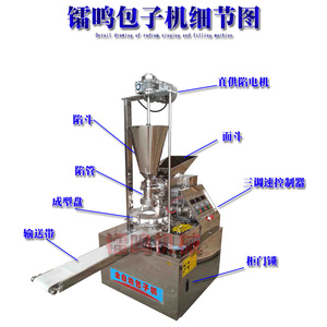 全自动包子机商用小型早餐店仿手工小笼包多功能灌汤包馒头一体机