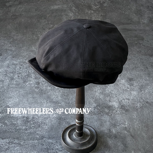 日本制 FREEWHEELERS HOG MASTER帆布软檐1890s工装八角帽报童帽