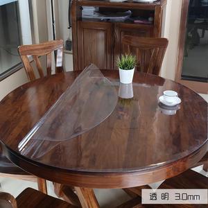 新pvc15米桌面保护膜桌布圆桌小清新台垫圆形朔料软玻璃软板防品