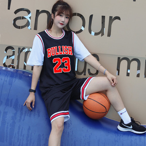 篮球服套装定制男女球衣班服假两件短袖韩版成人儿童运动比赛队服