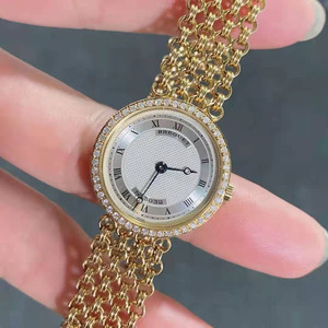 二手 宝玑Breguet 航海系列手表 18k黄金镶钻机械女表 26mm