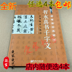 智永真书千字文实用技法与练习 硬笔临经典碑帖 智勇钢笔行书字帖