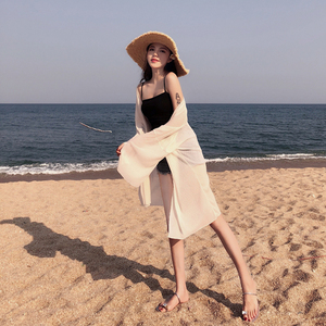 海南三亚度假拍照外搭云南大理雪纺防晒衣女泰国海边沙滩开衫外套
