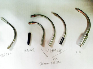 多款自行车V刹弯管 不锈钢和铝合金 都已注油 另有防水套 可选购
