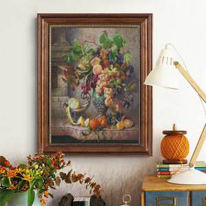 7象-葡萄橘子水果油画十字绣高端客厅花卉水果简约现代满印花满绣