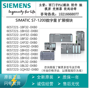 西门子6ES7221/7222/7223-1HF/PH/HH/BF/BH/PL/BL/32-0XB0模块PLC