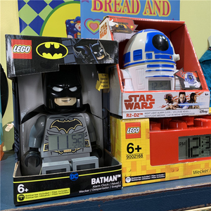 LEGO 乐高积木玩具 大人仔闹钟 黑武士 白兵 超人 蝙蝠侠闹钟摆件
